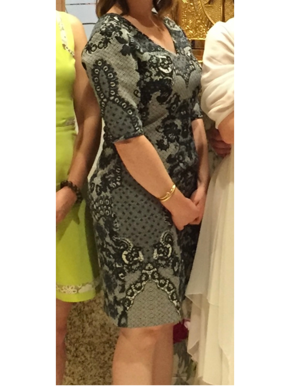 Anthro Anthropologie Yoana Baraschi Fleuris Lace Design Sheath Dress 10 - Picture 5 of 5